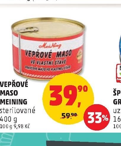 VEPŘOVÉ MASO MEINING