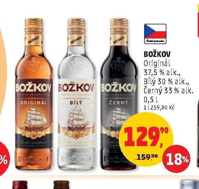 BOŽKOV Originál, Bílý, Černý