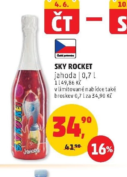 SKY ROCKET jahoda 0,7 l
