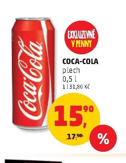 COCA-COLA plech 0,5 l