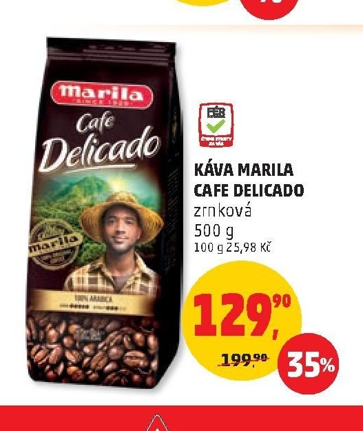 KÁVA MARILA CAFE DELICADO zrnková 500 g