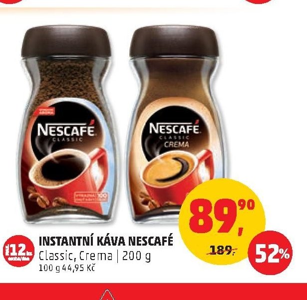 INSTANTNÍ KÁVA NESCAFÉ Classic, Crema 200 g