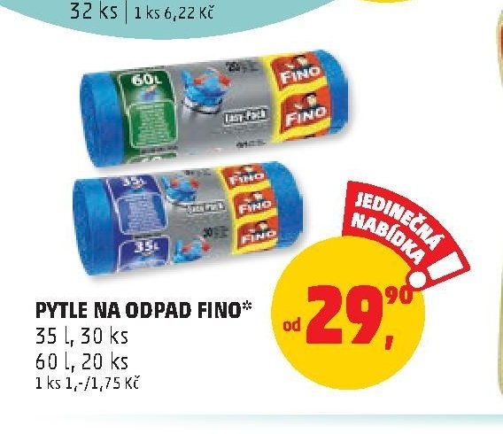 PYTLE NA ODPAD FINO