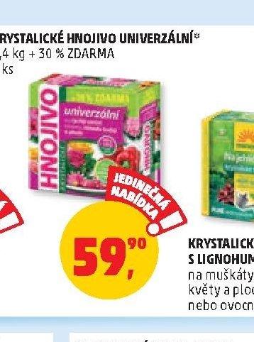 Krystalické hnojivo univerzální
