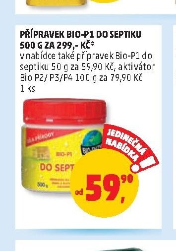 Přípravek Bio-P1 do septiku 500 g