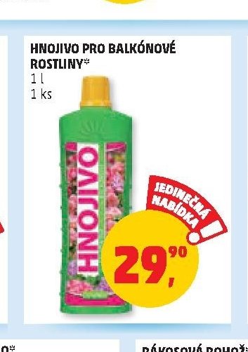 Hnojivo pro balkónové rostliny
