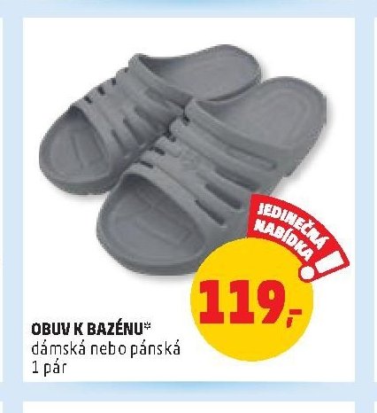 Obuv k bazénu