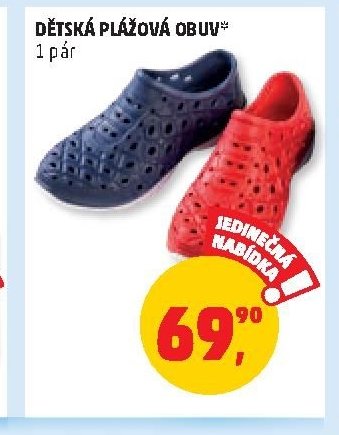 Dětská plážová obuv