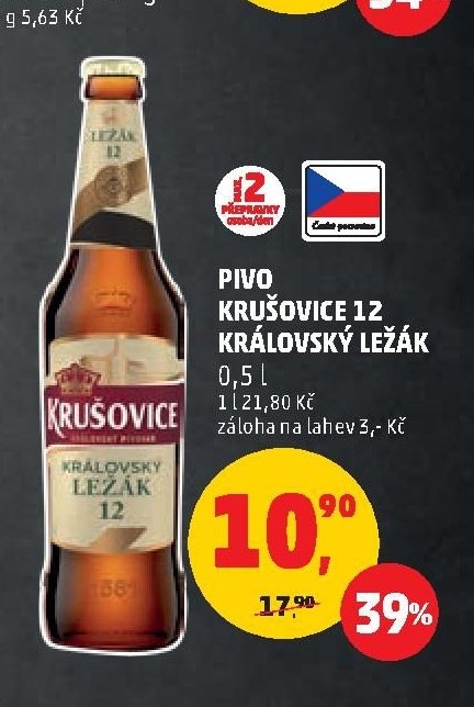 PIVO KRUŠOVICE 12 KRÁLOVSKÝ LEŽÁK
