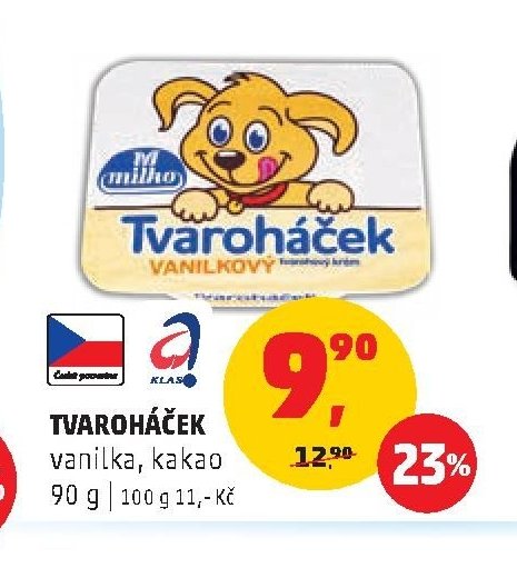 TVAROHÁČEK vanilka, kakao 90 g