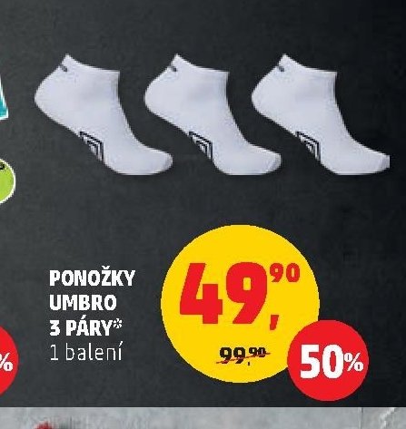 Ponožky Umbro 3 páry