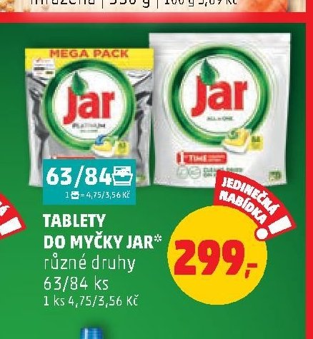 TABLETY DO MYČKY JAR