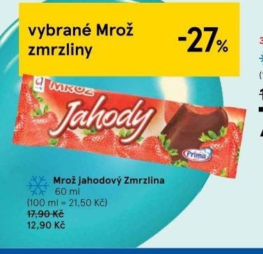 Mrož jahodový Zmrzlina