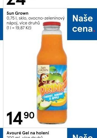 Sun Grown ovocno-zeleninový nápoj