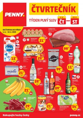 akční leták Penny Market 4.6.2020-10.6.2020