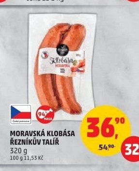 MORAVSKÁ KLOBÁSA ŘEZNÍKŮV TALÍŘ