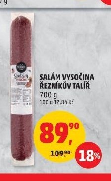 SALÁM VYSOČINA ŘEZNÍKŮV TALÍŘ