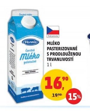 Mléko pasterizované s prodlouženou trvanlivostí