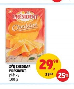Sýr Cheddar Président