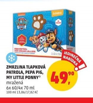 Zmrzlina Tlapková patrola, Pepa Pig, My Little Ponny
