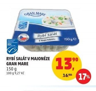 RYBÍ SALÁT V MAJONÉZE GRAN MARE