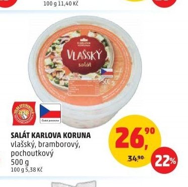 SALÁT KARLOVA KORUNA