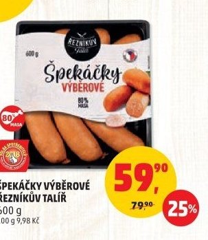 ŠPEKÁČKY VÝBĚROVÉ ŘEZNÍKŮV TALÍŘ