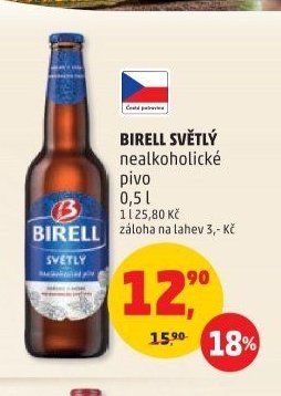 Birell Světlý nealkoholické pivo