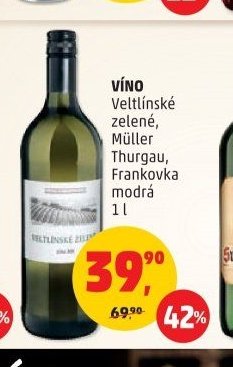 Víno Veltlínské zelené, Müller Thurgau, Frankovka modrá