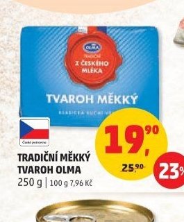 Tradiční měkký tvaroh Olma 250 g