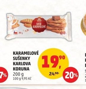 Karamelové sušenky Karlova Koruna 200 g