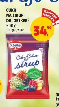 Cukr na sirup Dr. Oetker