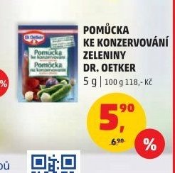 Pomůcka ke konzervování zeleniny Dr. Oetker
