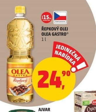 ŘEPKOVÝ OLEJ OLEA GASTRO 1 l