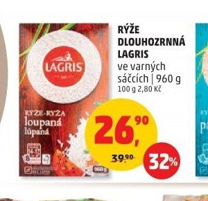 RÝŽE DLOUHOZRNNÁ LAGRIS 960 g