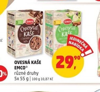OVESNÁ KAŠE EMCO 5x 55 g