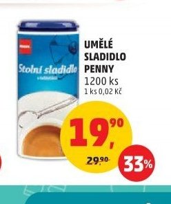 UMĚLÉ SLADIDLO Penny 1200 ks