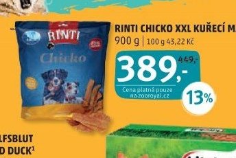 RINTI CHICKO XXL KUŘECÍ MASO 900 g