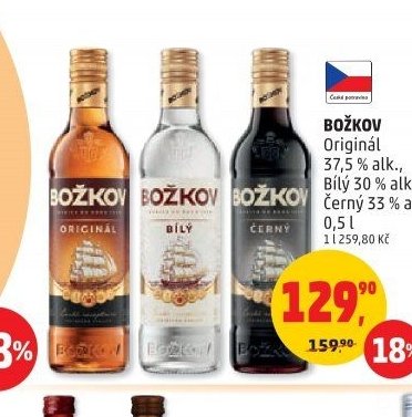 BOŽKOV Originál, Bílý, Černý