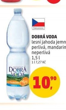 DOBRÁ VODA lesní jahoda jemně perlivá, mandarinka neperlivá