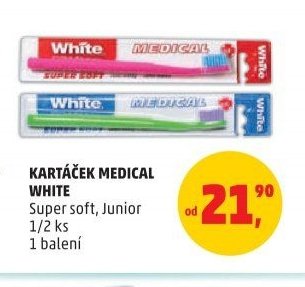 KARTÁČEK MEDICAL WHITE