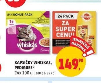 Kapsičky Whiskas, Pedigree