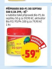 Přípravek Bio-P1 do septiku 500 g