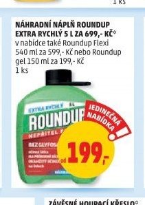 Náhradní náplň Roundup Extra Rychlý 5 l