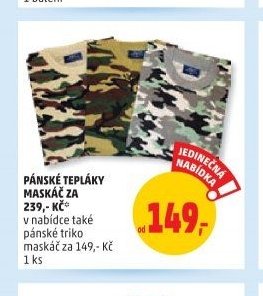 PÁNSKÉ TEPLÁKY MASKÁČ