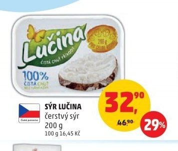 SÝR LUČINA čerstvý sýr 200 g
