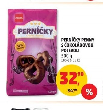 PERNÍČKY PENNY S ČOKOLÁDOVOU POLEVOU