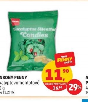 BONBONY PENNY eukalyptovomentolové