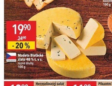 Madeta Blatácké zlato 48 % t. v s.
