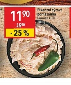 Pikantní sýrová pomazánka Gurmán klub